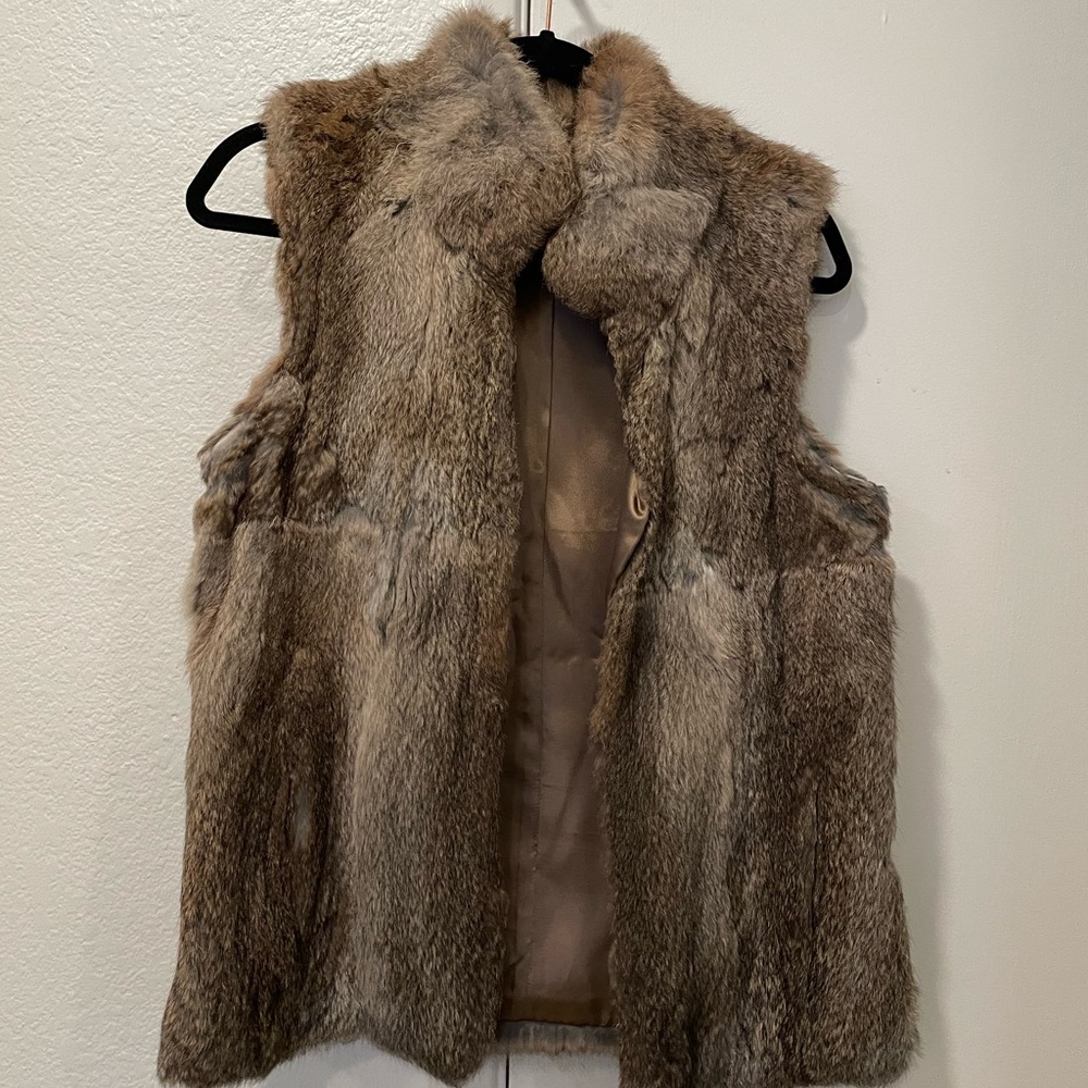 Michael Kors rabbit fur vest